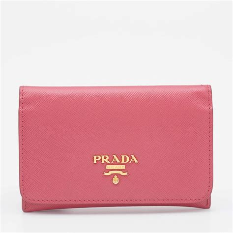 prada saffiano flap card case|farfetch Prada.